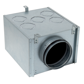 Caisson métallique OPTIFLEX® 11 piquages conduit circulaire avec entrée Ø 160-B