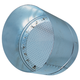 Visière pare-pluie femelle + grille Ø 500 mm