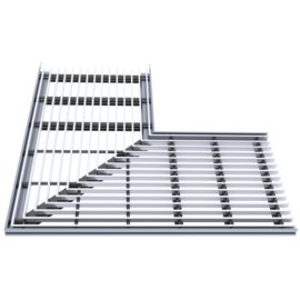 GRIDLINED Floor angle 90°