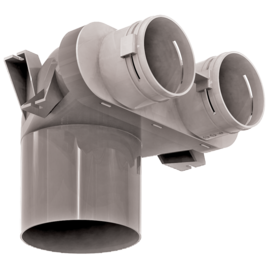 Manchette coudée DN125 2x Optiflex D75