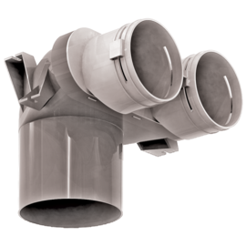 Manchette coudée DN125 2x Optiflex D90