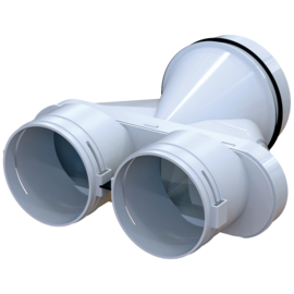 Manchette droite DN125 2x Optiflex D90