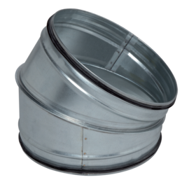 C 30° GALVA+joint - Ø 125 mm embouti