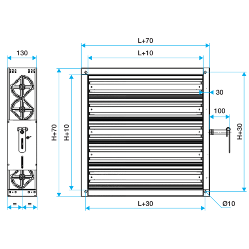 Registre d'Isolement Rectangulaire CRGE