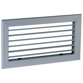 Grille simple déflexion de reprise en acier SC 101 fixation par clips 400x100