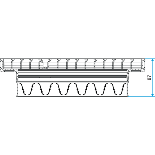 Série GRIDLINED Floor - aluminium