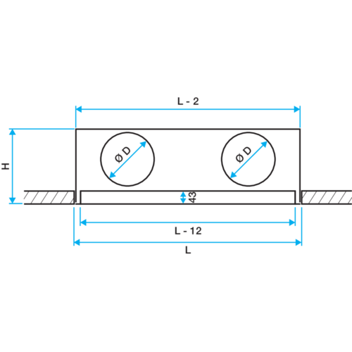 Série LINED® Slim - aluminium